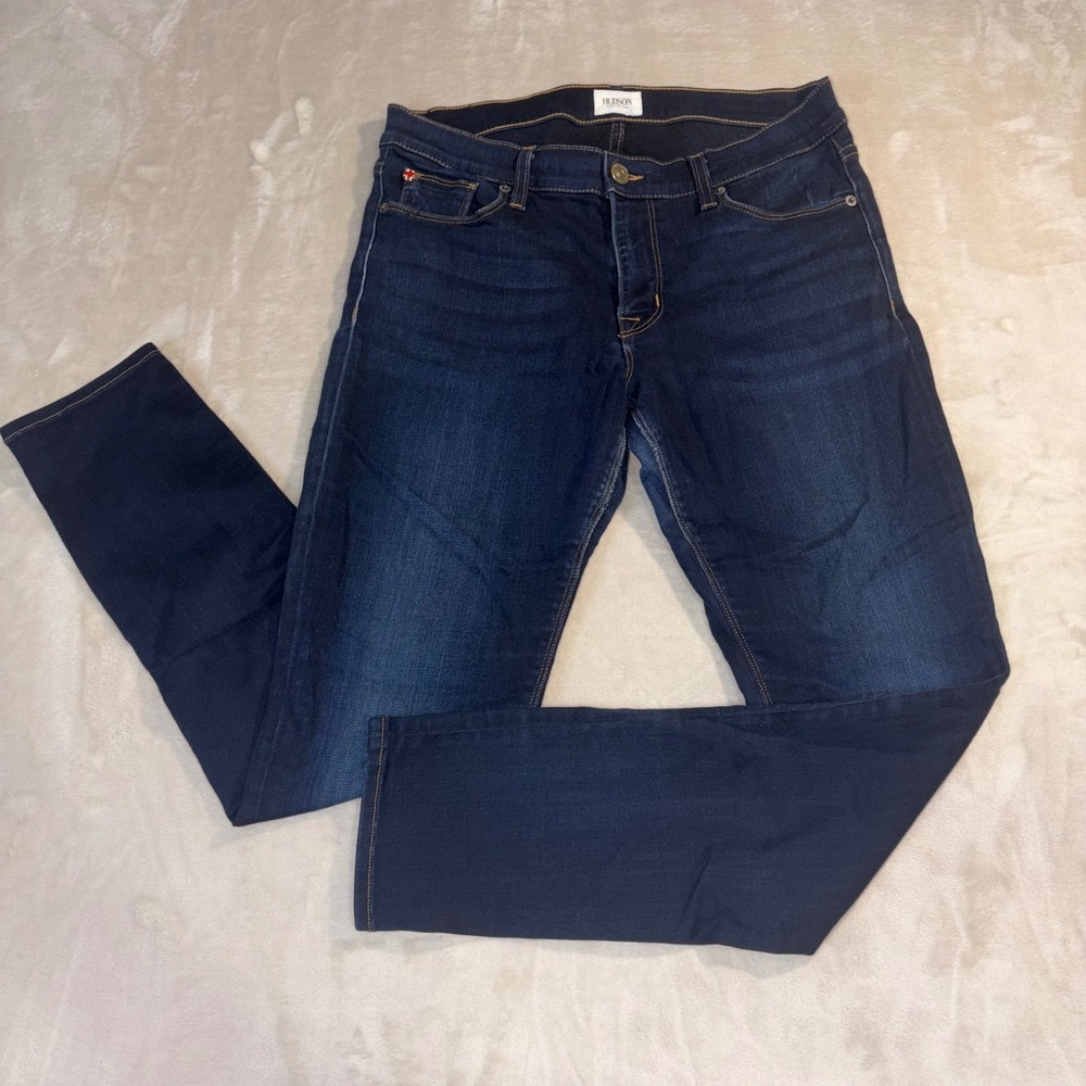 Hudson Krista Super Skinny Jeans Indigo Blue Size 30 W407DED Made in USA